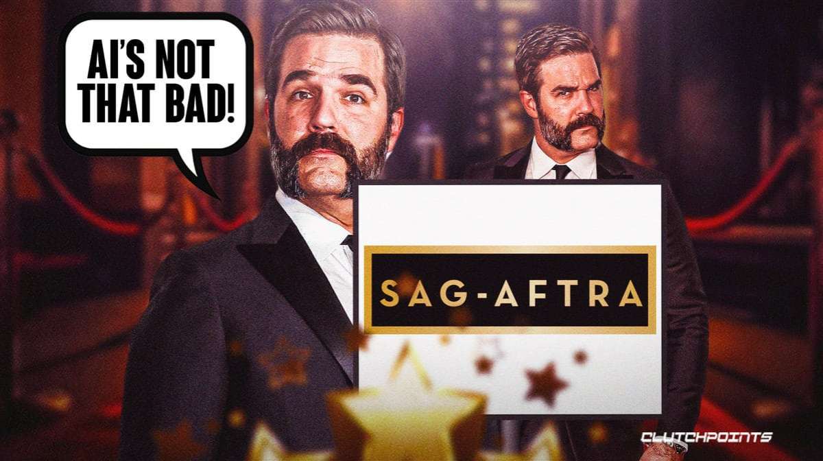 'AI's not that bad!', Rob Delaney, SAG-AFTRA strike, white picket signs