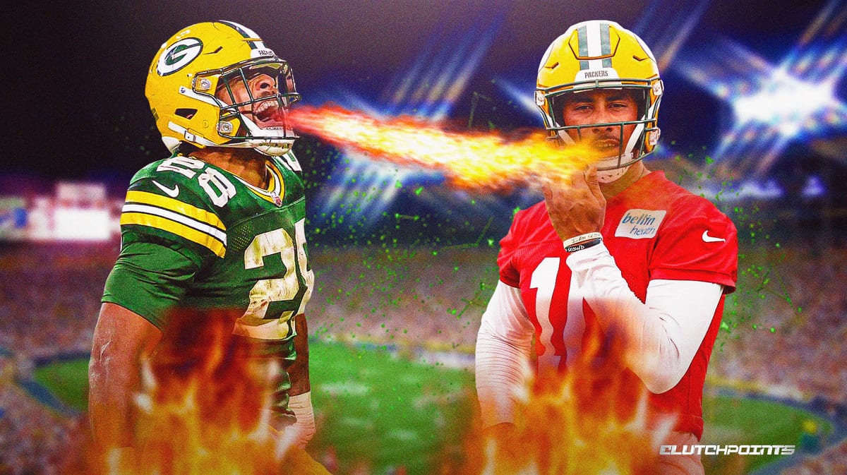 AJ Dillon, Jordan Love, Green Bay Packers