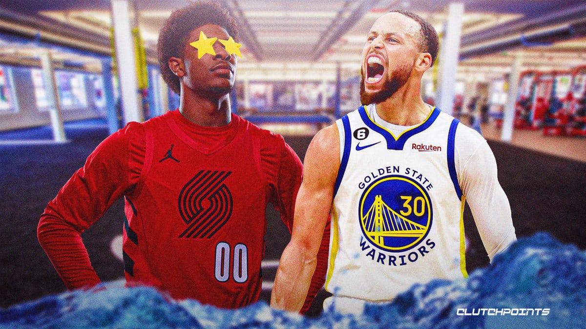 Scoot Henderson, Stephen Curry, Blazers, Warriors