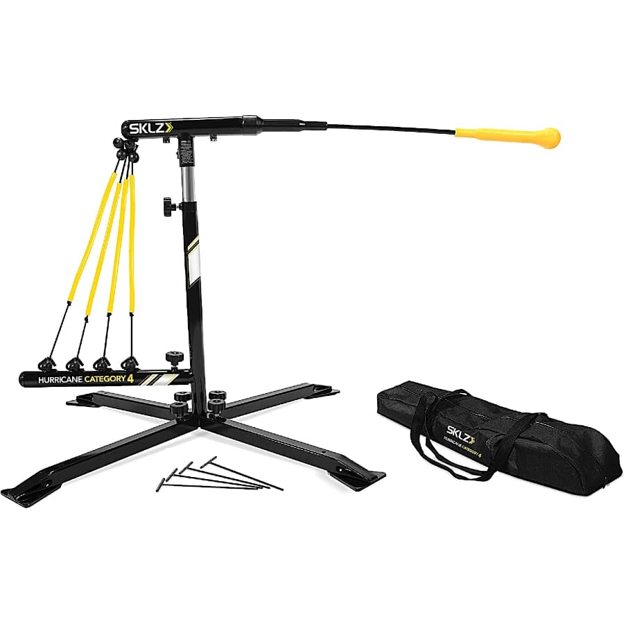 SKLZ Hurricane Premium Portable Batting Practice/Hitting Swing Trainer System on a white background.