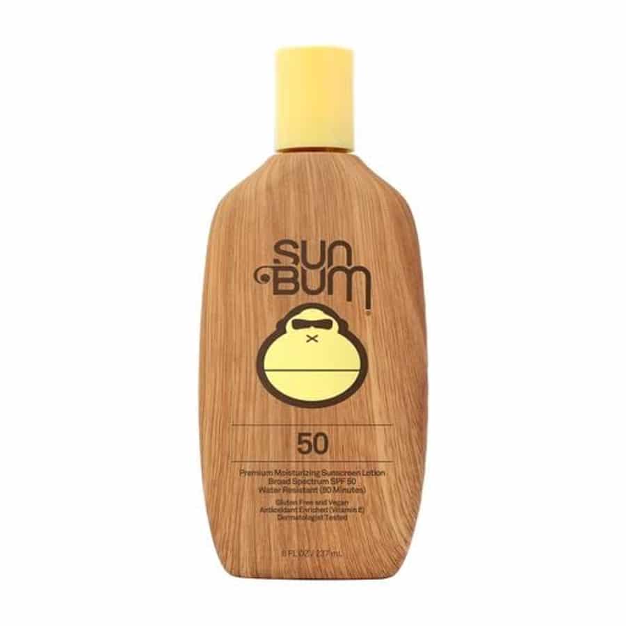 Sun Bum Original SPF 50 Sunscreen Lotion on a white background.
