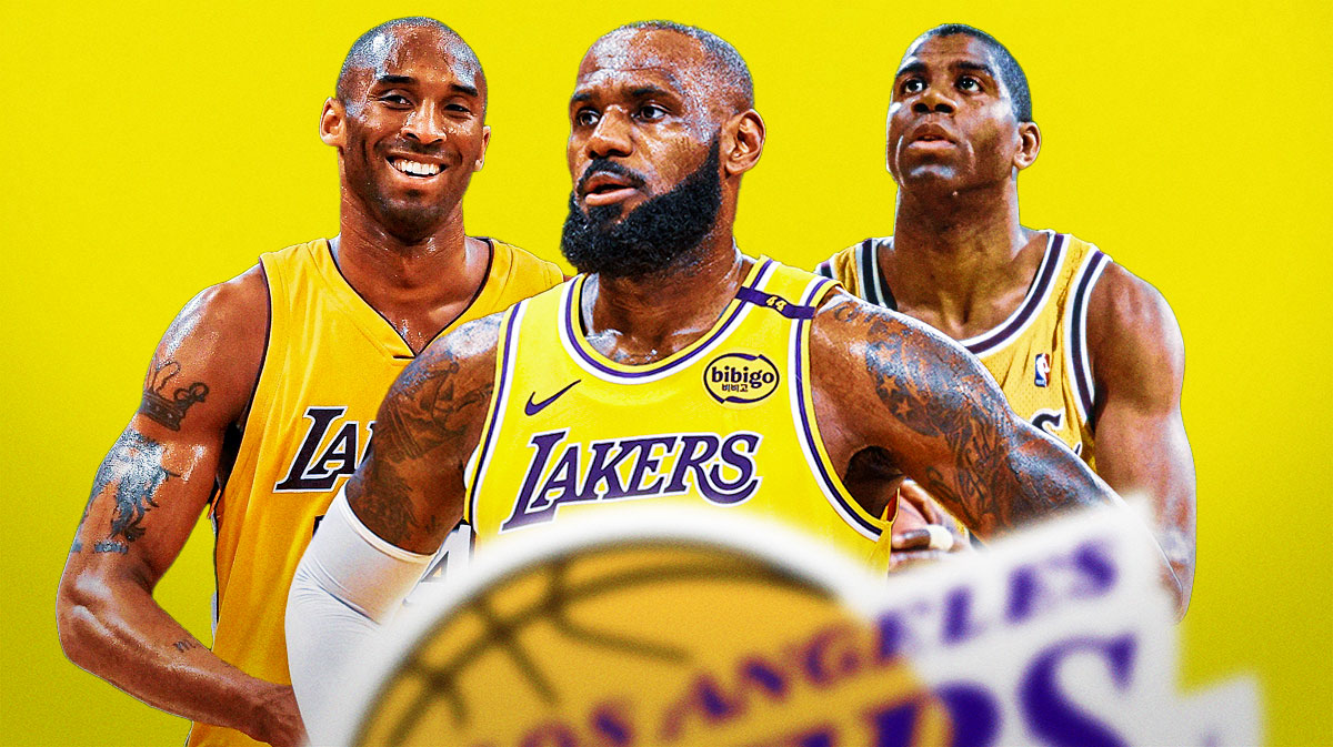 Kobe Bryant, LeBron James, and Magic Johnson