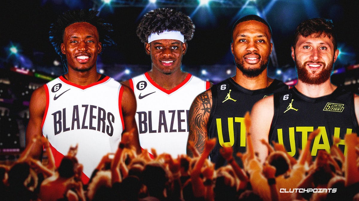 Damian Lillard, Jusuf Nurkic, Utah Jazz, Collin Sexton, Taylor Hendricks, Portland Trail Blazers