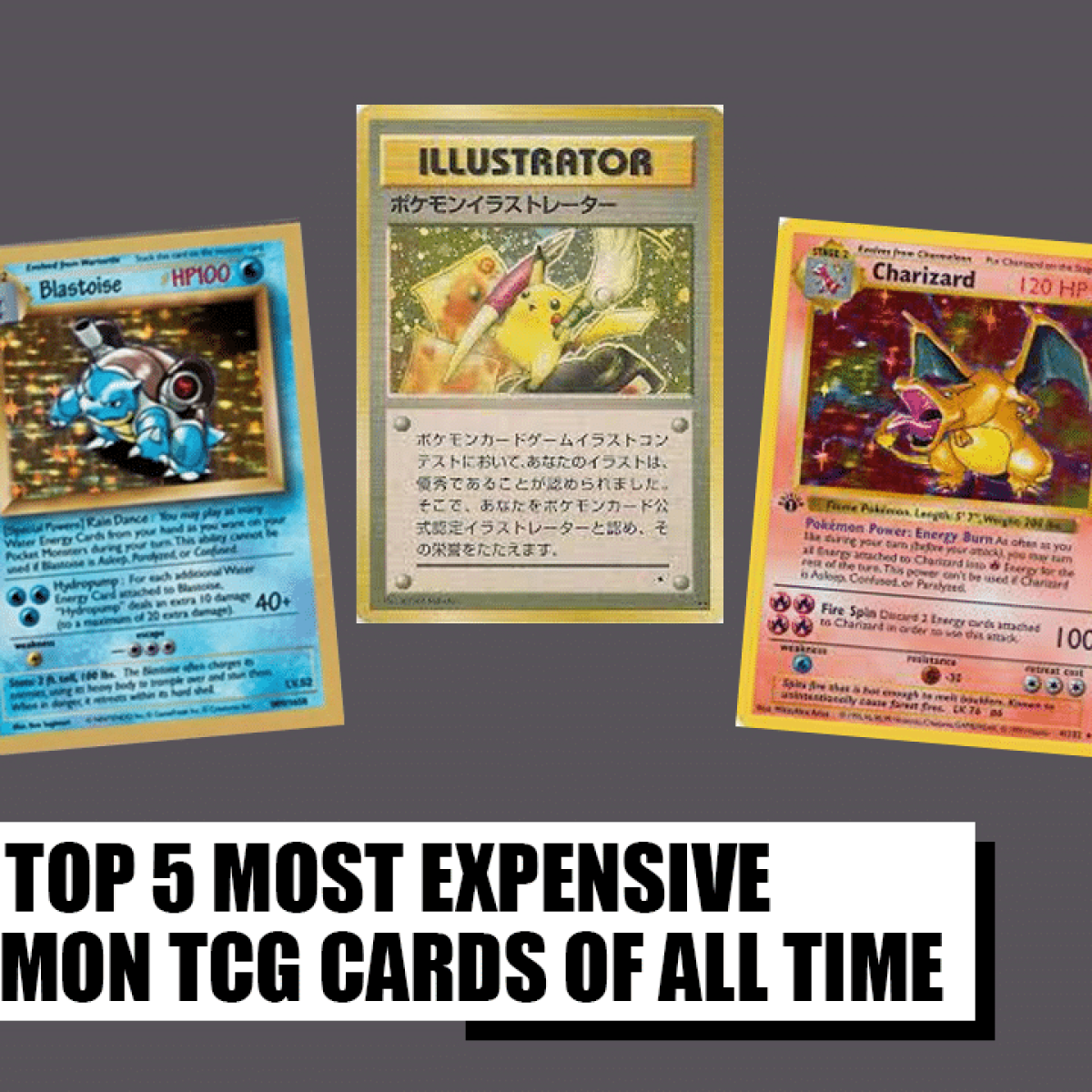 Top 5 Most Expensive Pokemon TCG Cards of All Time