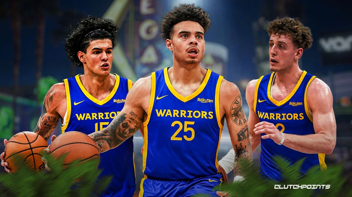 Gui Santos, Lester Quinones, Brandin Podziemski, Warriors