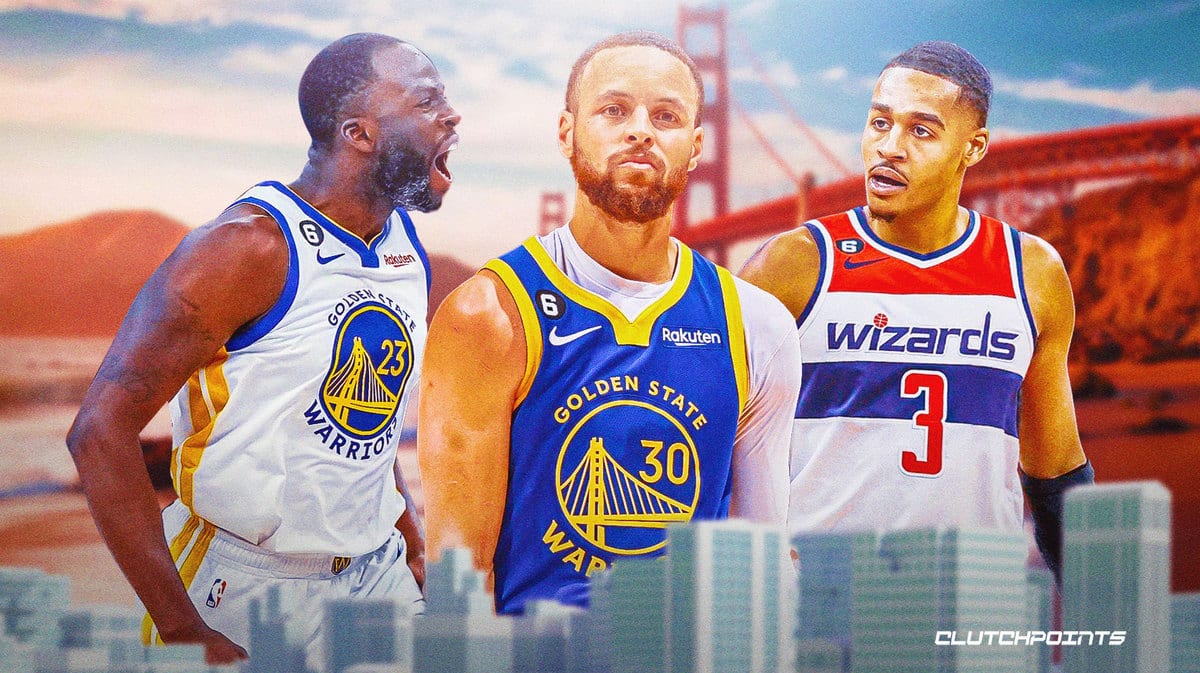 Draymond Green, Stephen Curry, Jordan Poole, Warriors