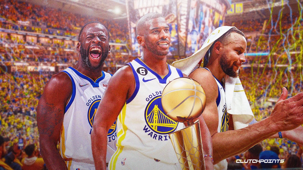 Draymond Green, Chris Paul, Stephen Curry, Warriors