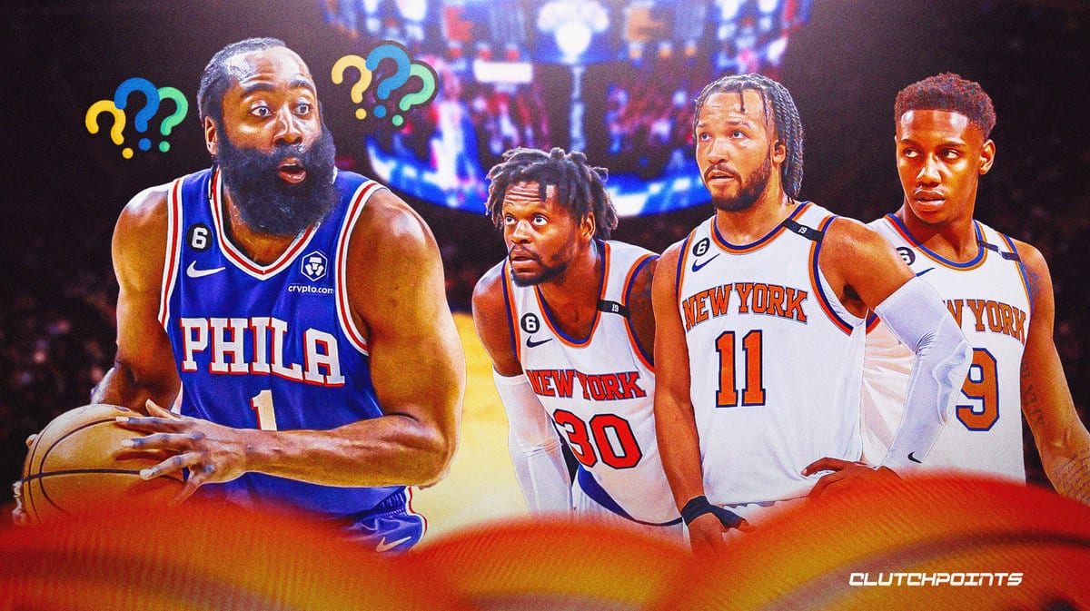 RJ Barrett, Julius Randle, Jalen Brunson, James Harden, New York Knicks