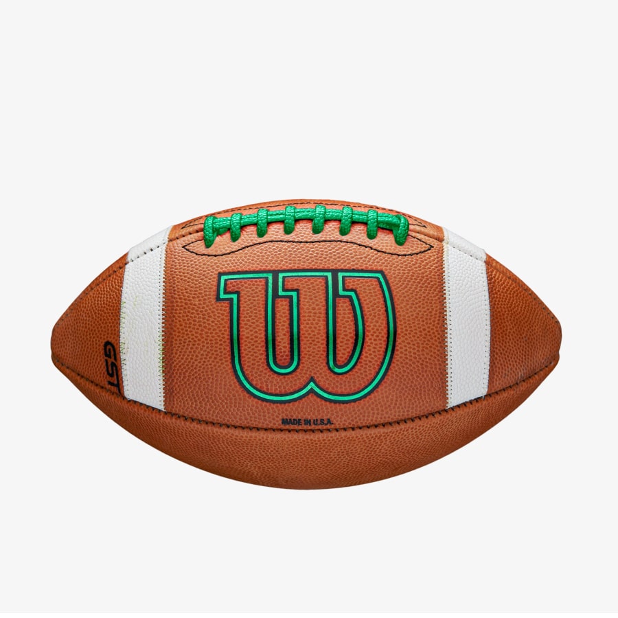 Wilson GST Color Game Football on a light gray background.