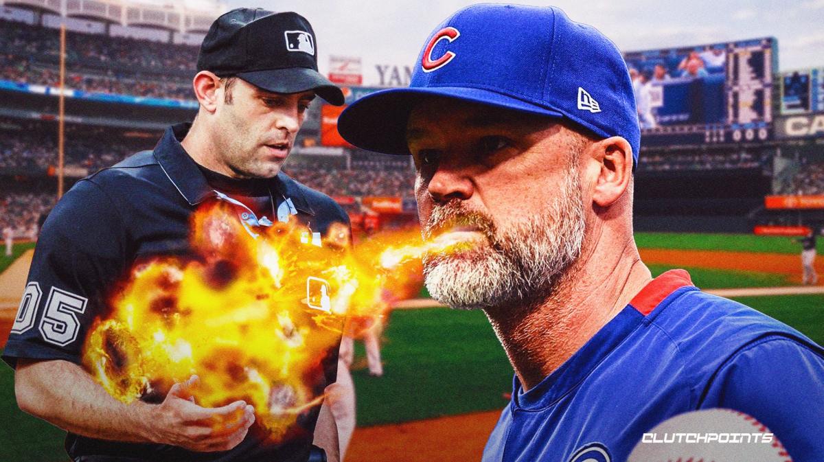 Cubs, David Ross, Yankees, David Ross ejection, David Ross umpire