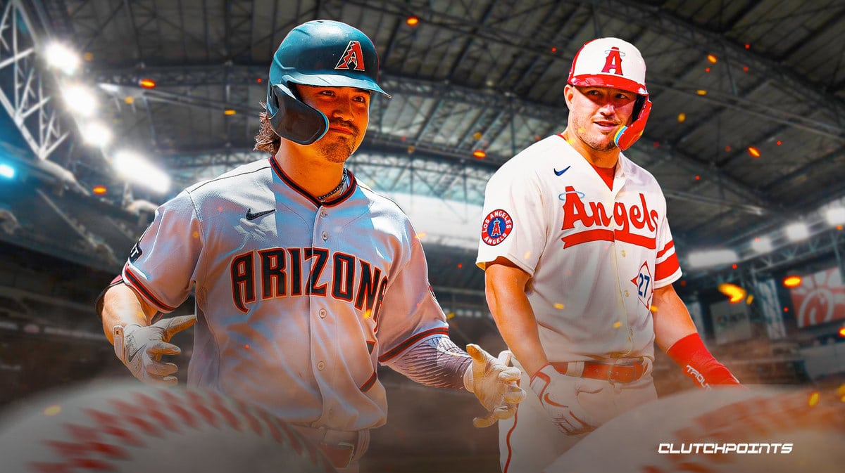 Corbin Carroll, Mike Trout, Diamondbacks, Giants