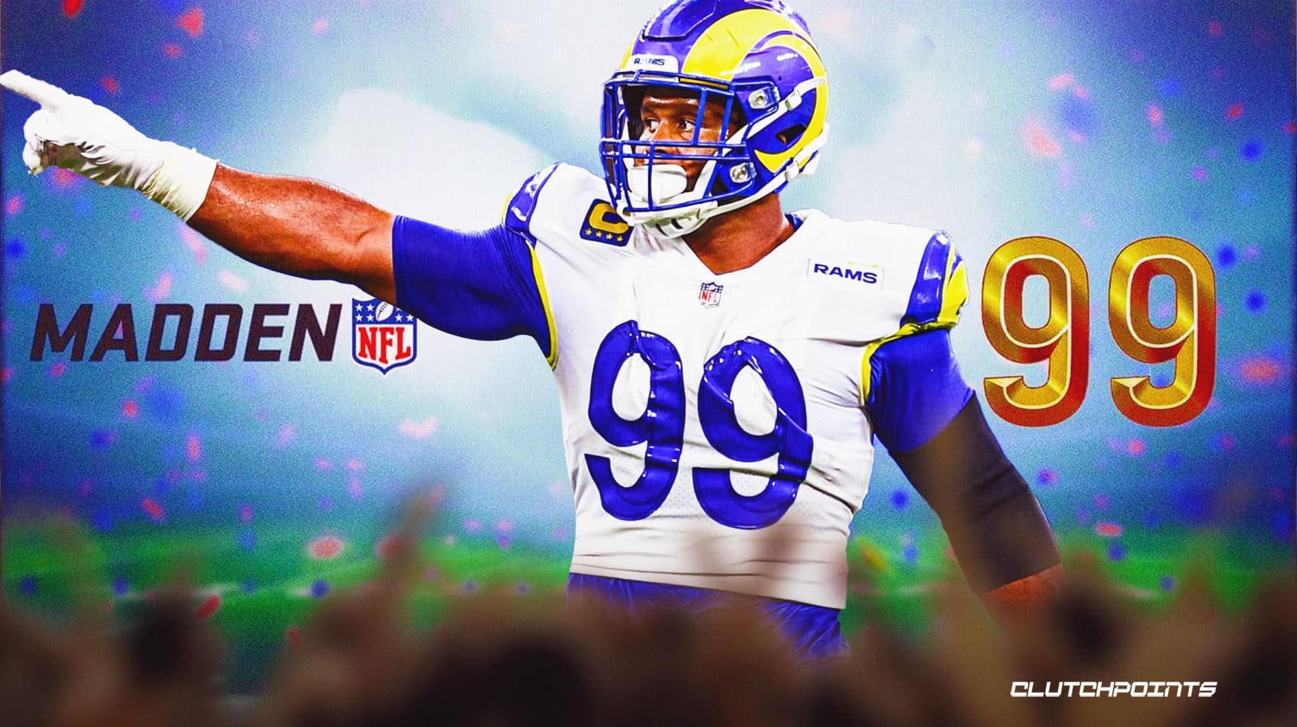Rams' Aaron Donald makes history with 7th Madden 99 rating