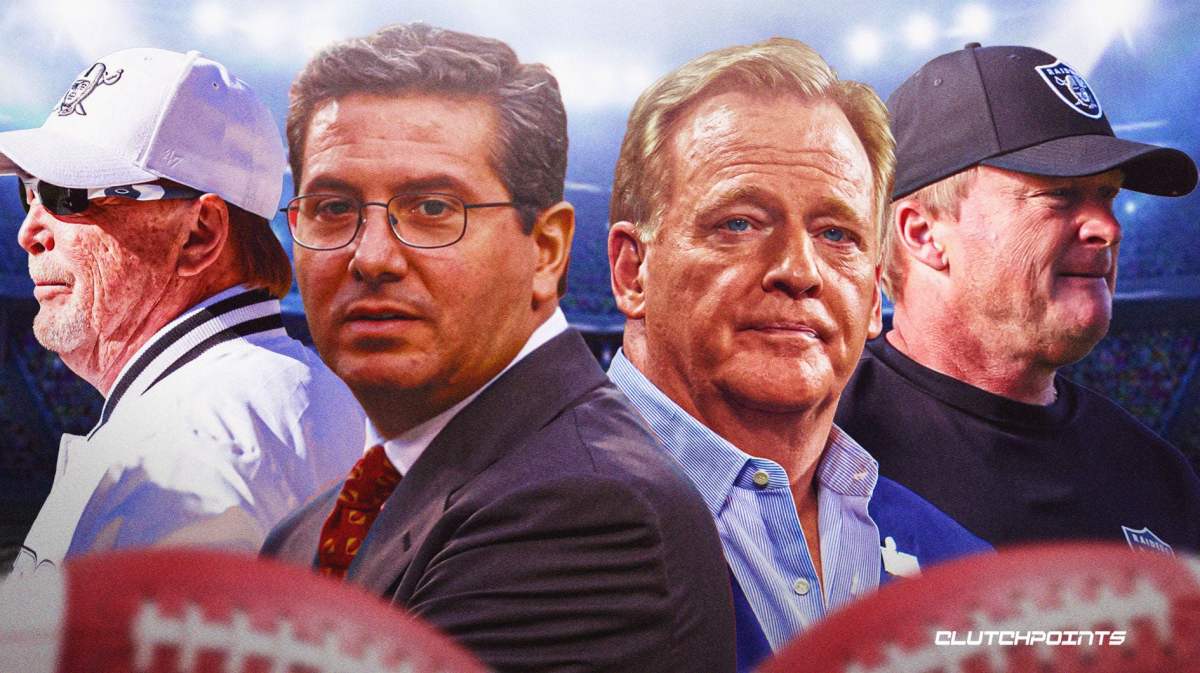 mark davis, jon gruden, roger goodell, dan snyder, jon gruden firing