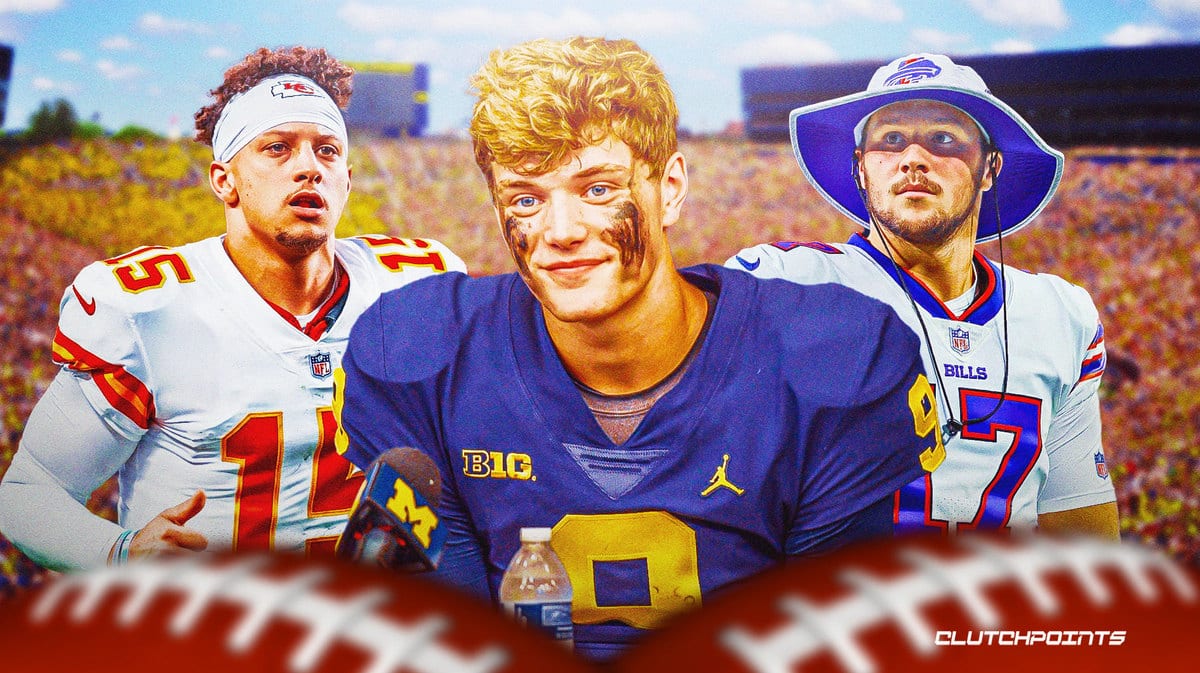 Michigan football, Jim Harbaugh, J.J. McCarthy, Kansas City Chiefs, Patrick Mahomes, Buffalo Bills, Josh Allen, Big Ten