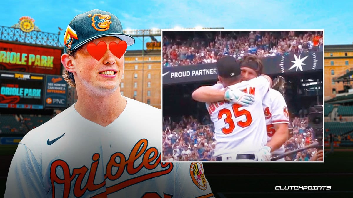 VIDEO: Orioles' Adley Rutschman, dad share special moment after electric  Home Run Derby round
