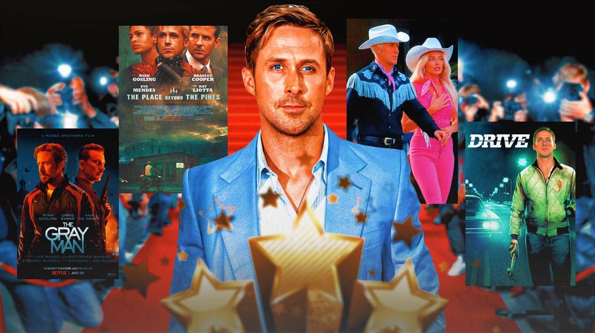 Ryan Gosling in various roles he's played.