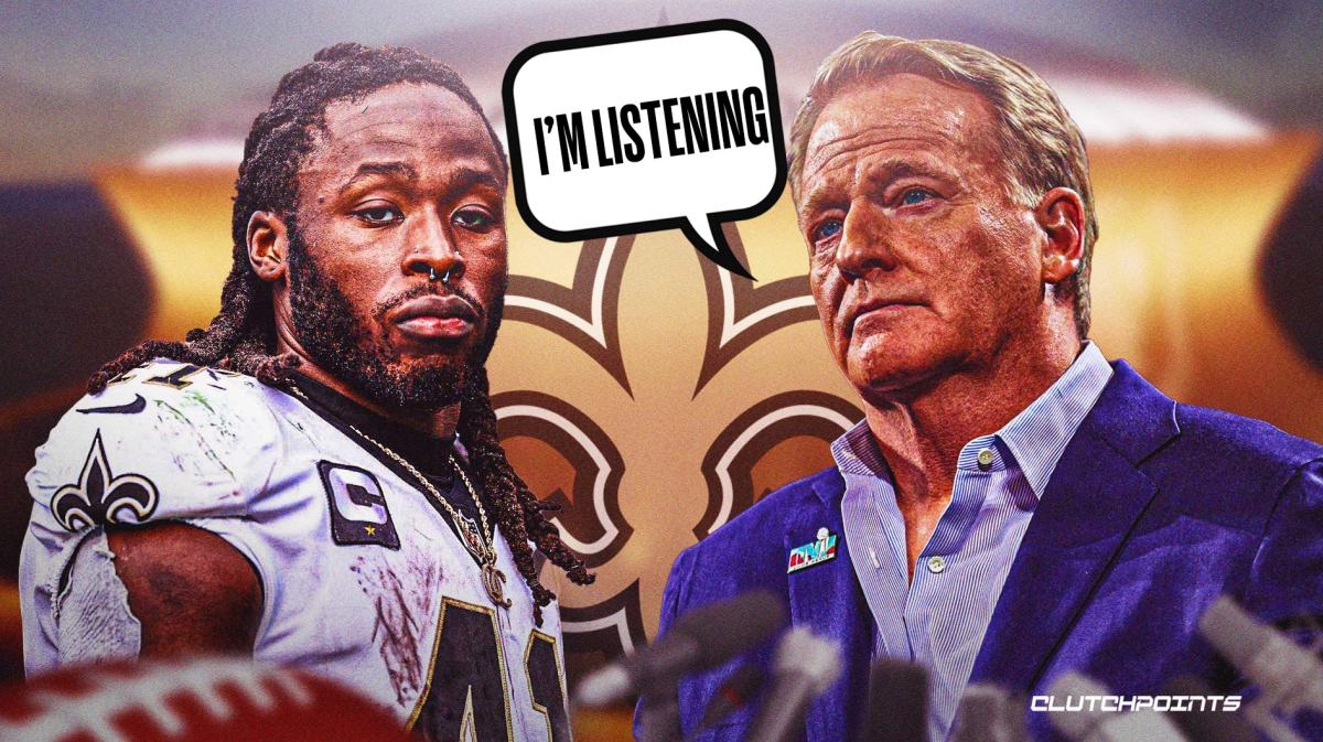 Alvin Kamara, Roger Goodell, Saints
