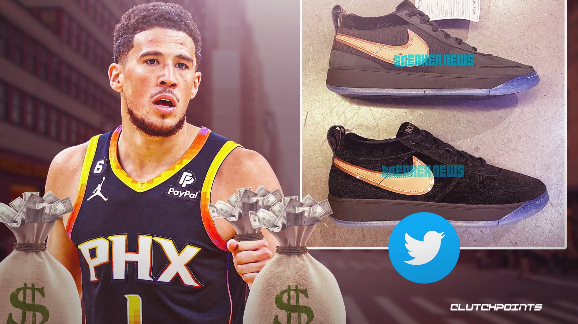 Official images of Devin Booker's signature shoes released - Burn