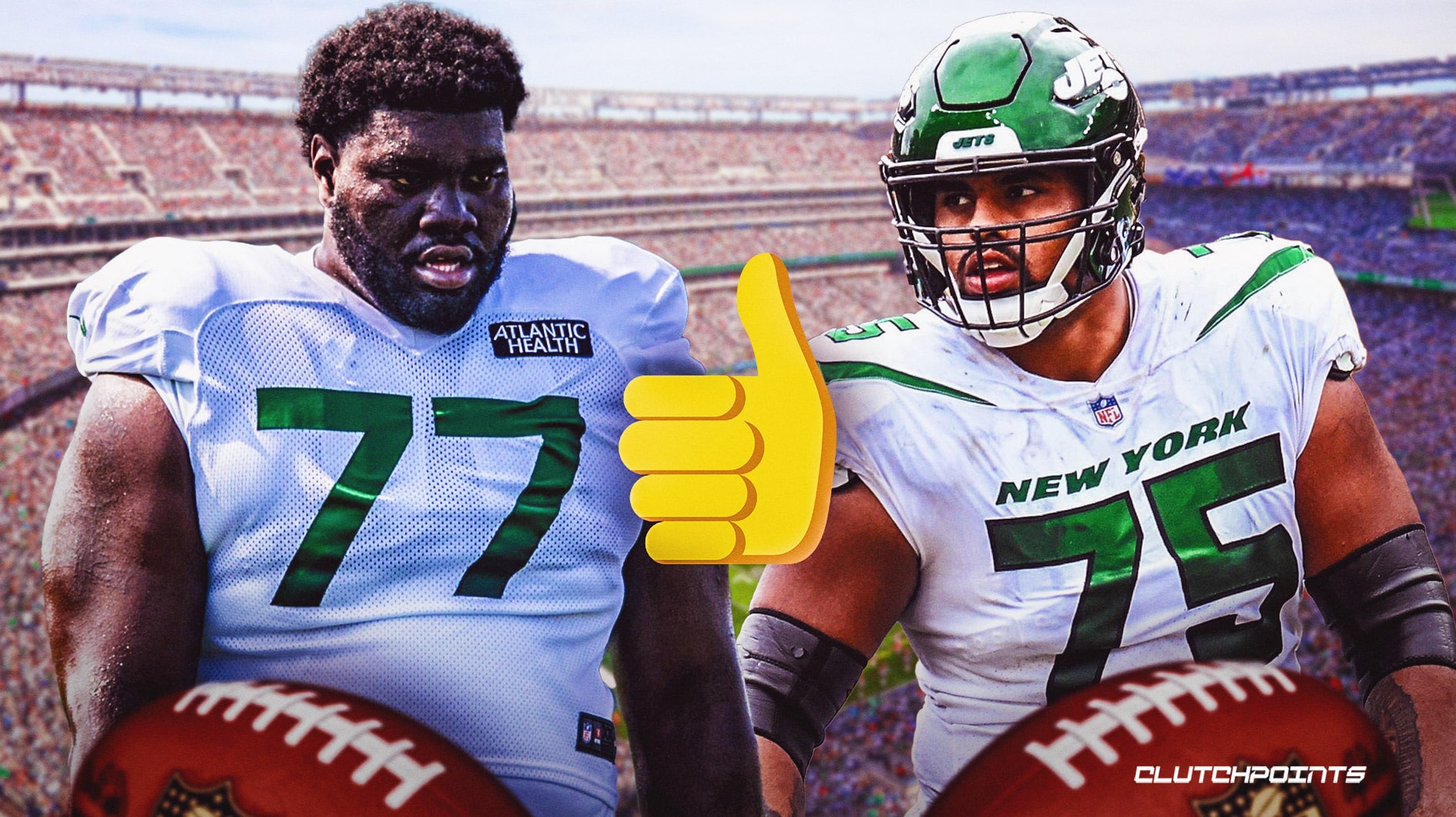 New York Jets end offensive line competition, Mekhi Becton will