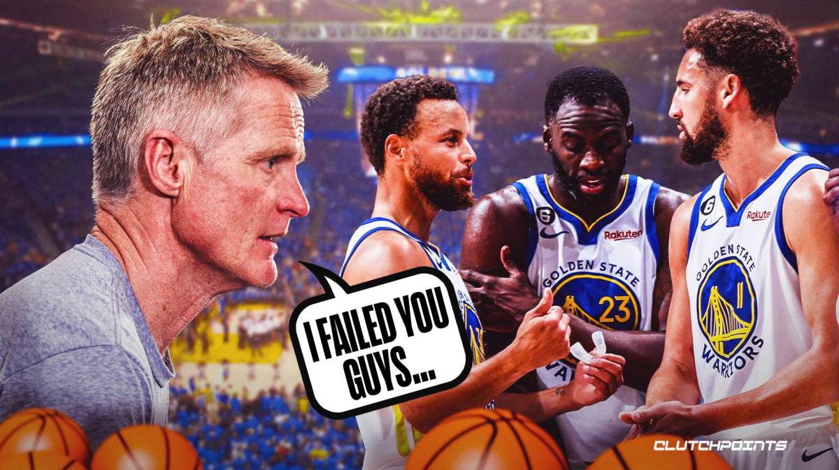Steve Kerr, Stephen Curry, Draymond Green, Klay Thompson, Warriors