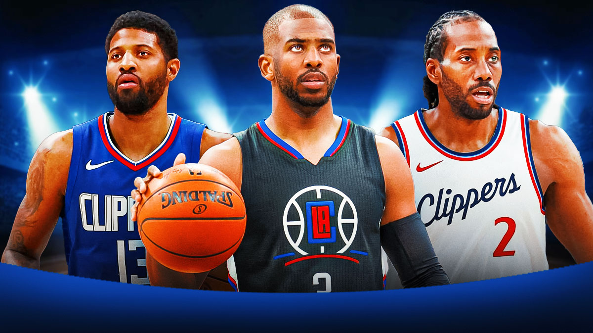 Paul George, Chris Paul, and Kawhi Leonard