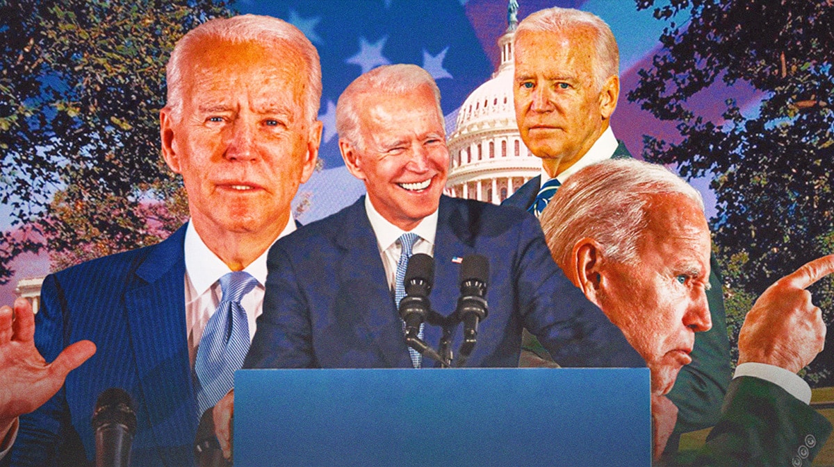 Various shots of Joe Biden.