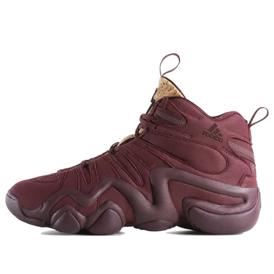 Adidas Crazy 8 'Kobe Vino Pack' - Maroon colored on a white background.