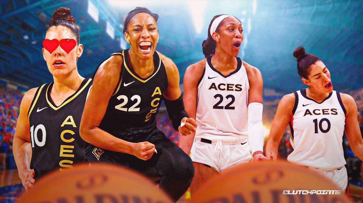 A'ja Wilson, Aces, Kelsey Plum, career-high 53