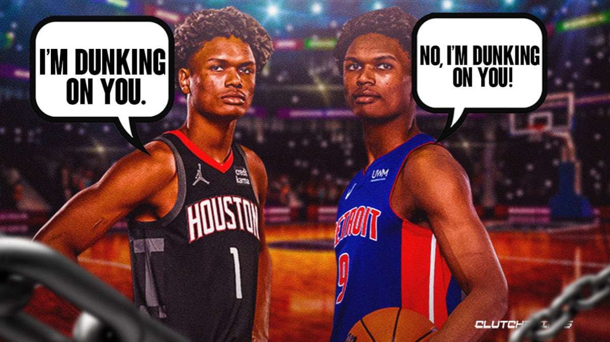 Amen Thompson, Ausar Thompson, Detroit Pistons, Houston Rockets