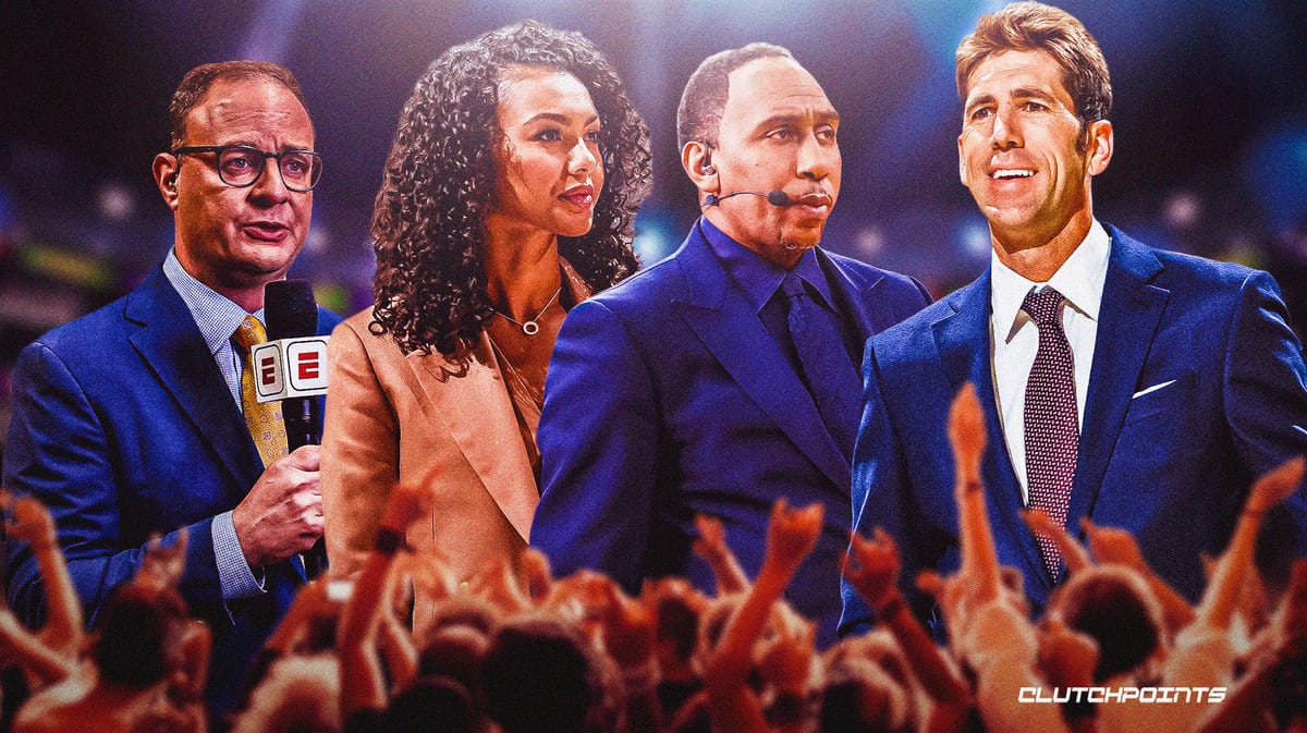Bob Myers, ESPN, Warriors, Stephen A. Smith, Adrian Wojnarowski, Woj, Malika Andrews