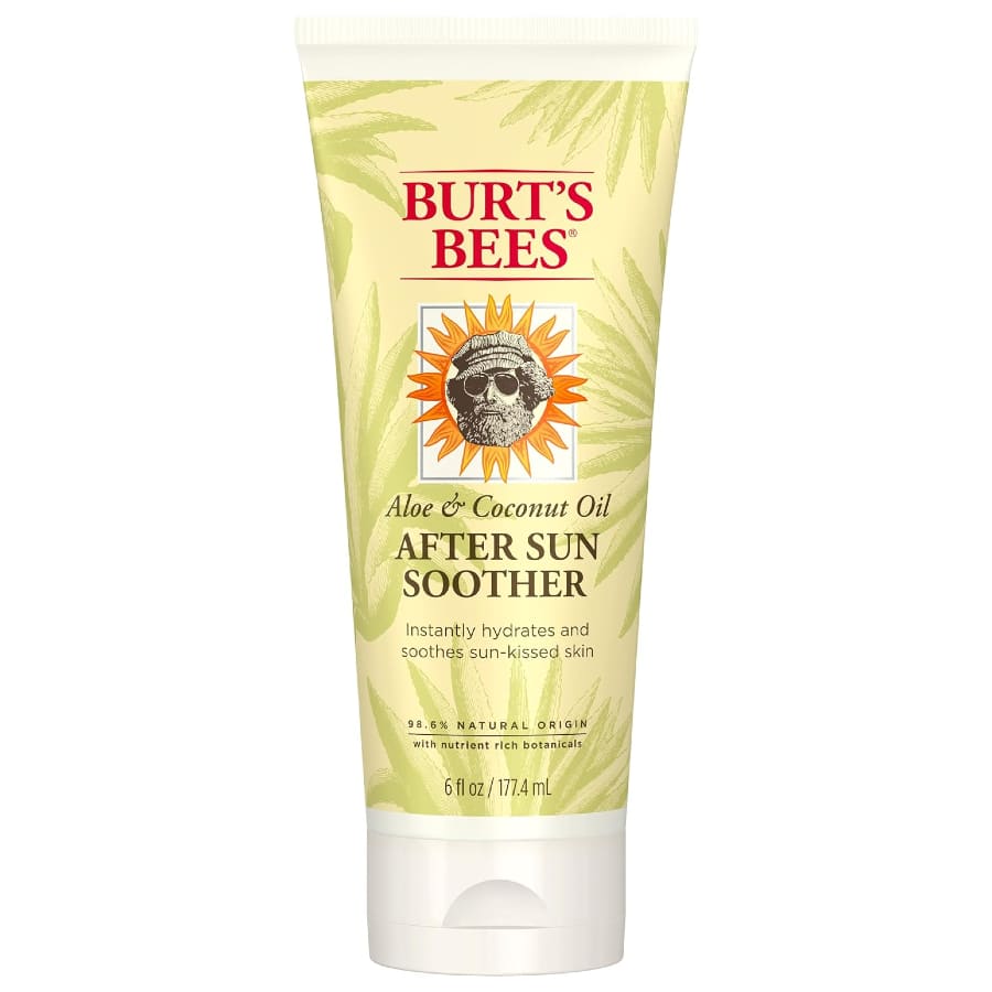 Burt's Bees After Sun Lotion on a white background.