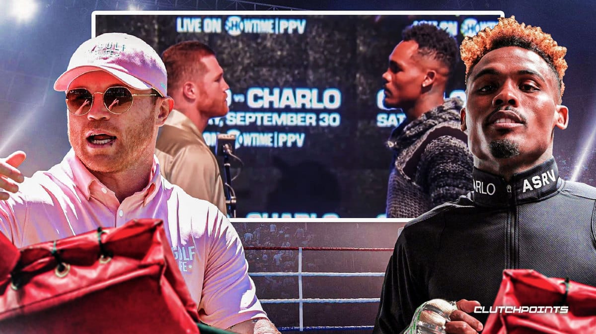 Canelo Alvarez and Jermell Charlo share intense first face off