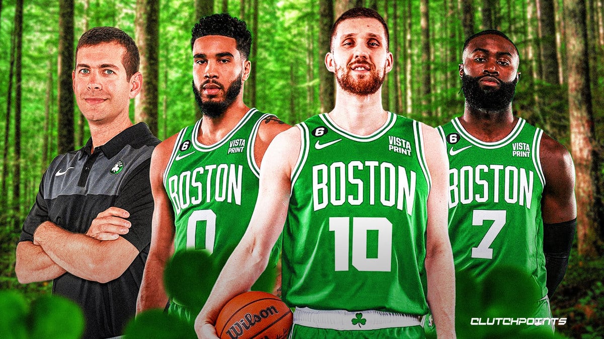 Celtics, Svi Mykhailiuk, Jayson Tatum, Jaylen Brown, Brad Stevens