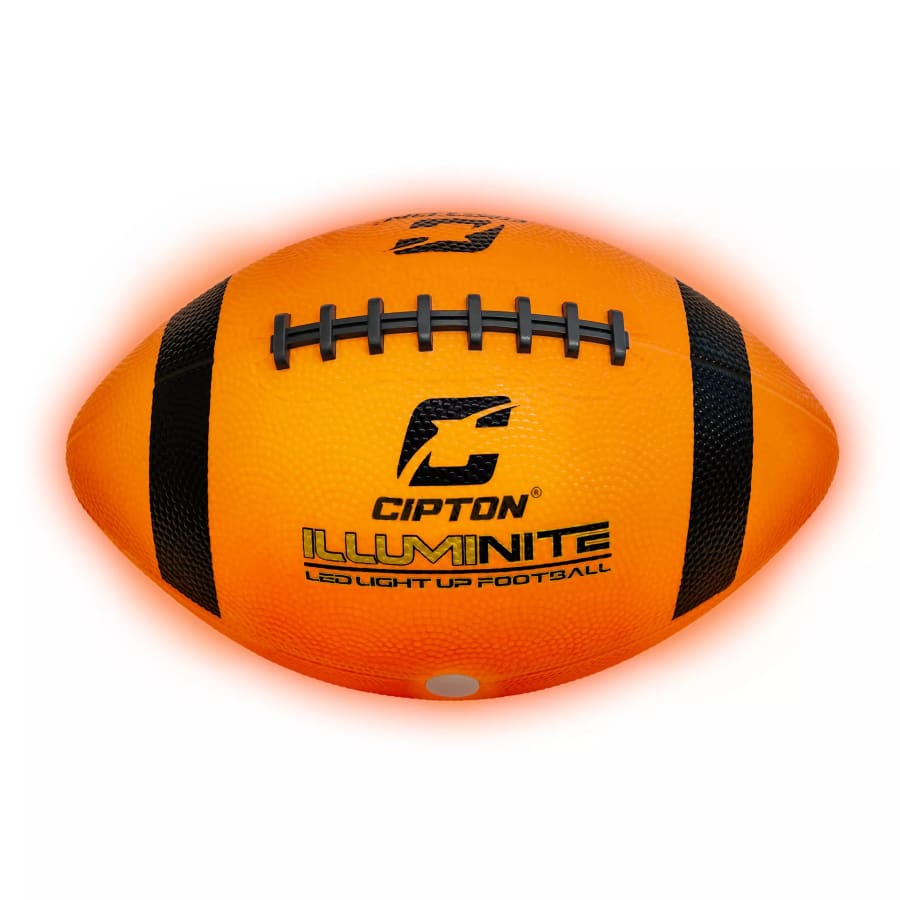 Cipton Light-Up LED Rubber Official Football on a white background. 