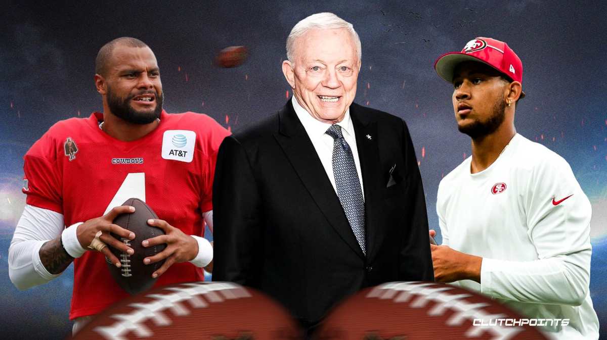 Jerry Jones, Cowboys, Trey Lance trade, Dak Prescott