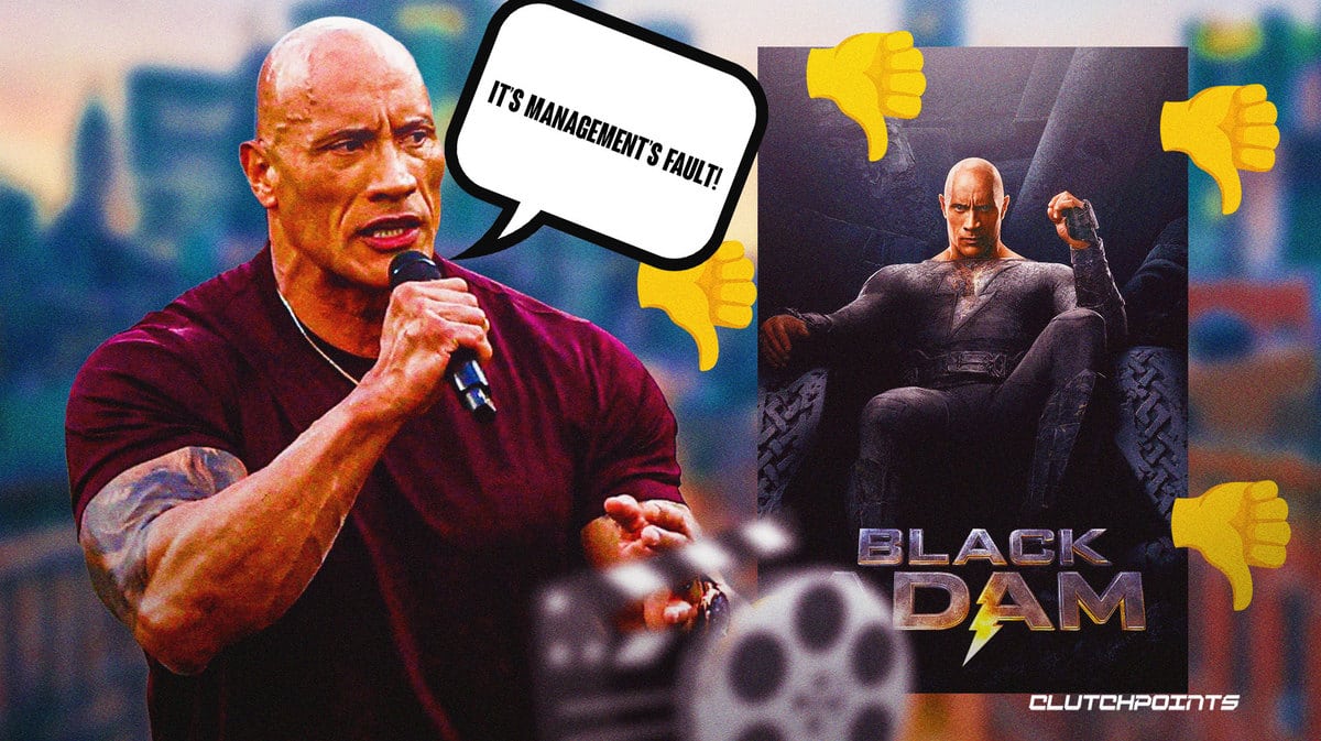 Dwayne Johnson, 'It's management's fault!', Black Adam, thumbs down (flop)