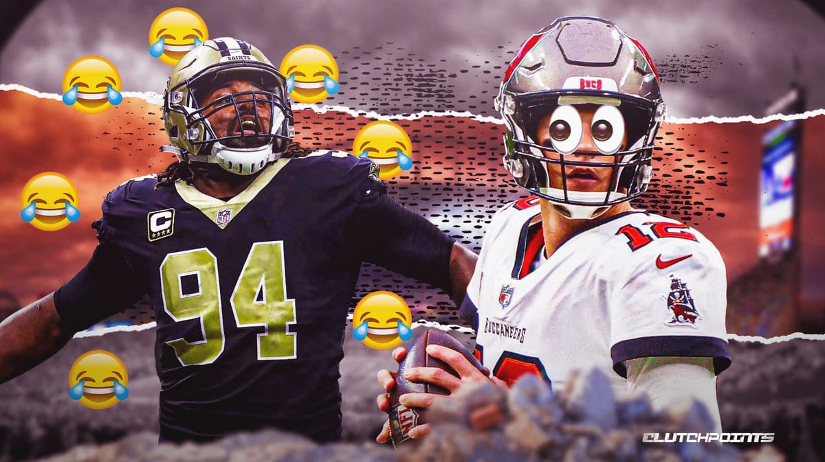 Cam Jordan, Tom Brady, Saints