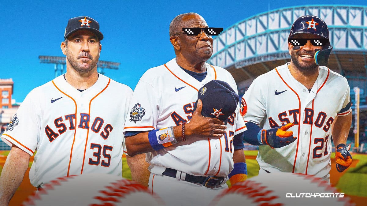 Dusty Baker, Jose Altuve, Justin verlander, Astros