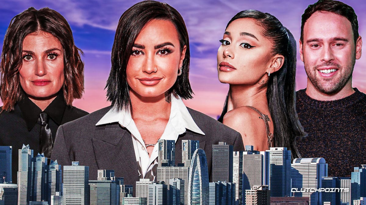 Idina Menzel, Demi Lovato, Ariana Grande, Scooter Braun