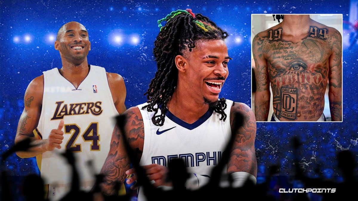 Ja Morant Receives New Back Tattoo Featuring Salute to Kobe Bryant