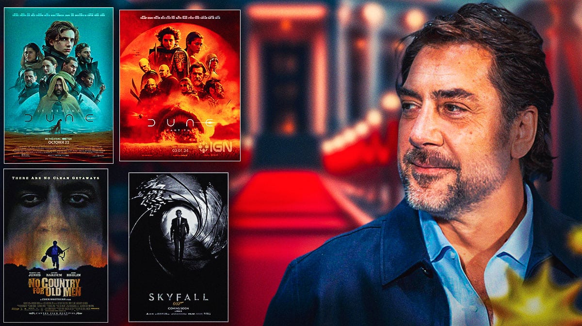 Javier Bardem in Dune/Dune 2, in No Country for Old Men, and in Skyfall.