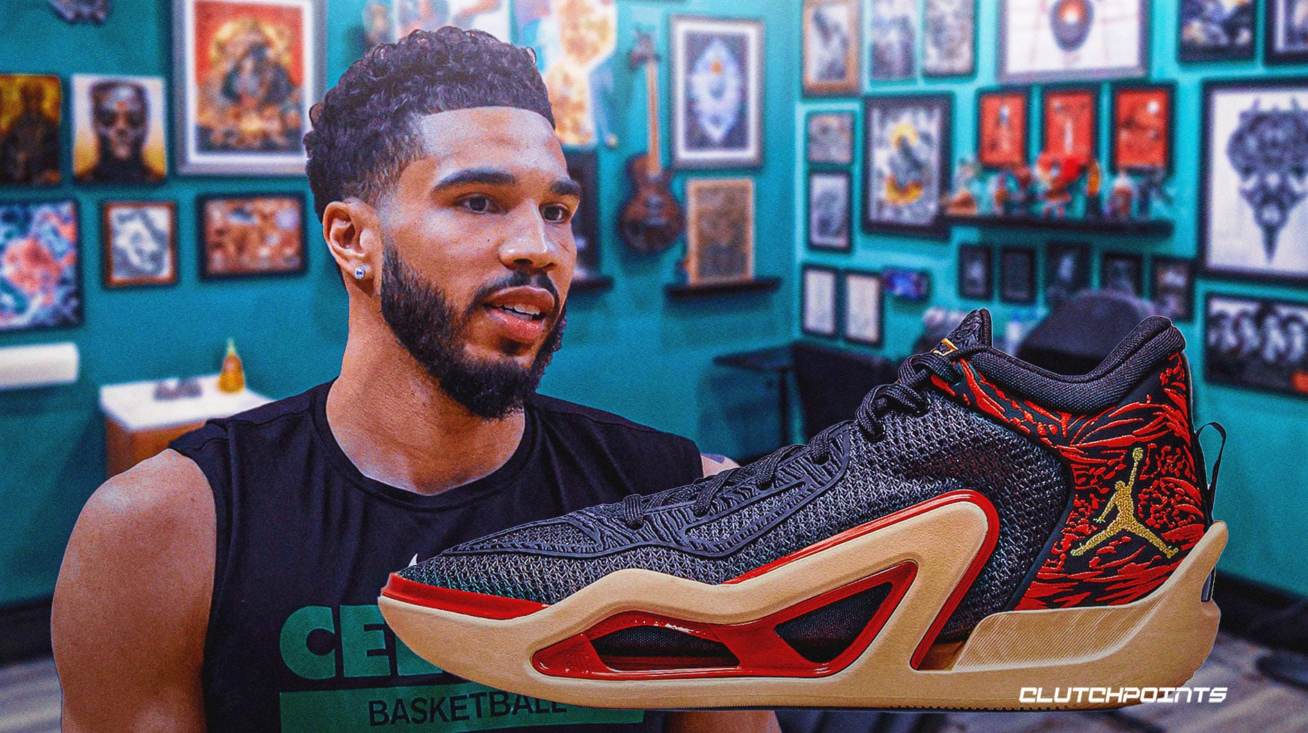 Jayson Tatum officially shows off his first signature shoe, the