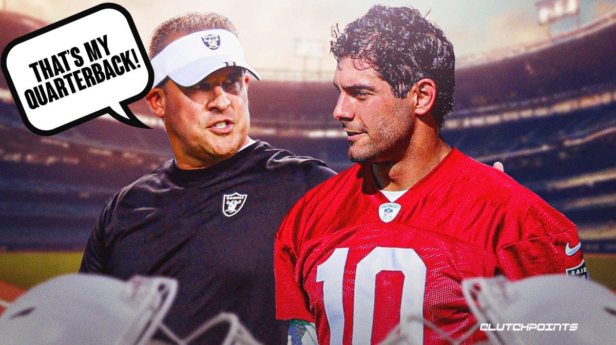 Las Vegas Raiders Josh McDaniels Jimmy Garoppolo Training Camp
