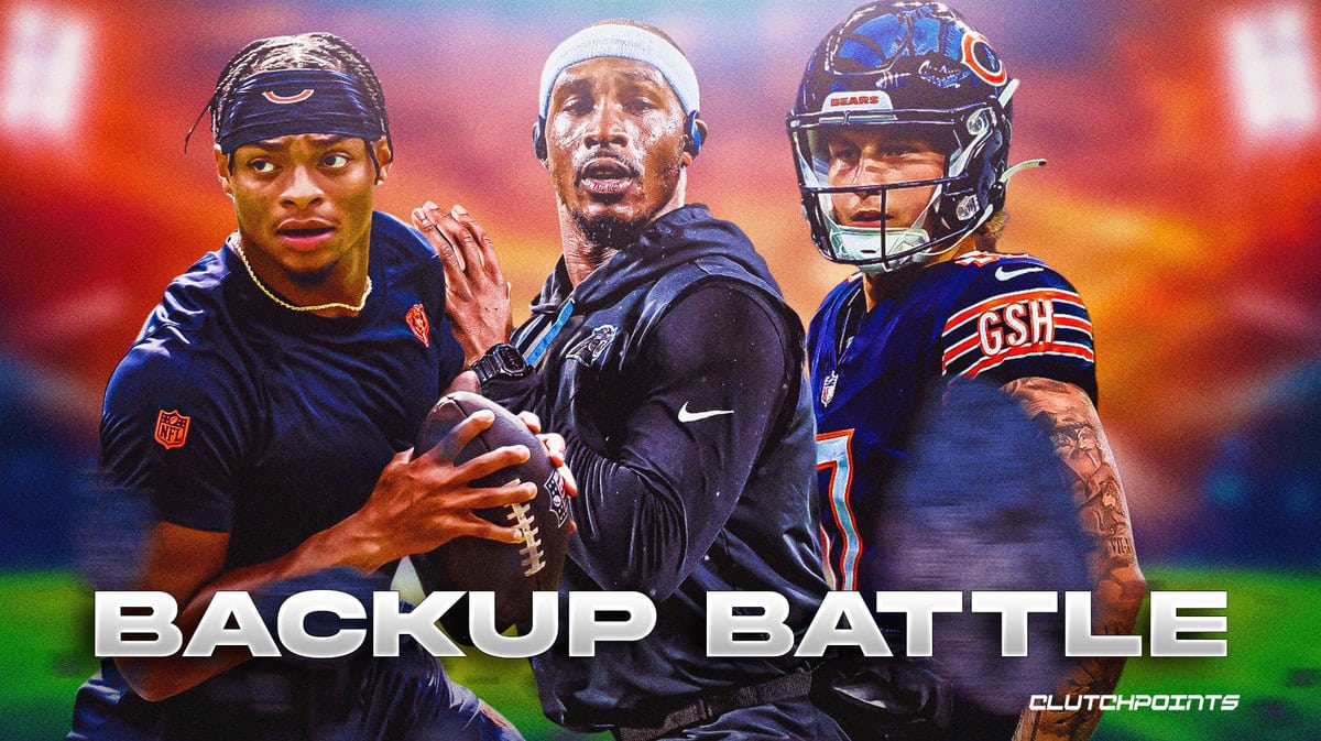 Chicago Bears quarterback backup battle Justin Fields PJ Walker Tyson Bagent Matt Eberflus