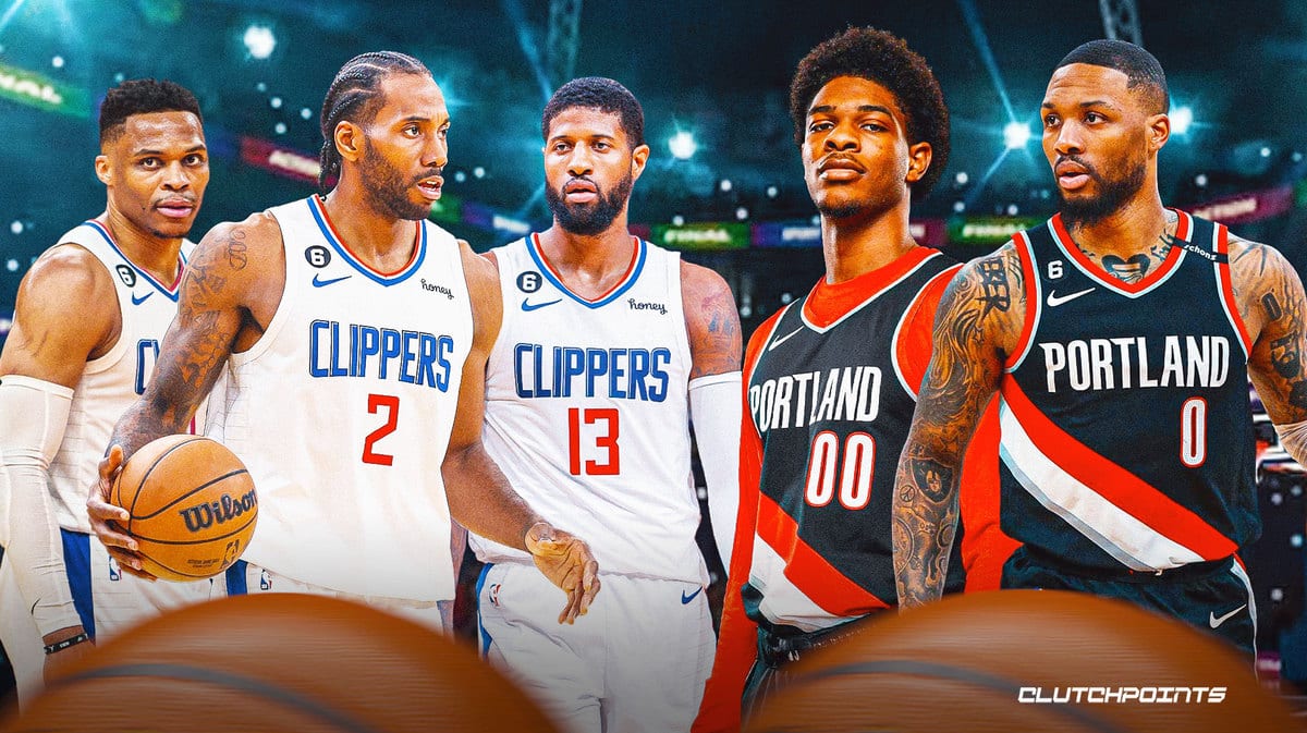Kawhi Leonard, Paul George, Russell Westbrook, Damian Lillard, Scoot Henderson, Los Angeles Clippers, Porland Trail Blazers