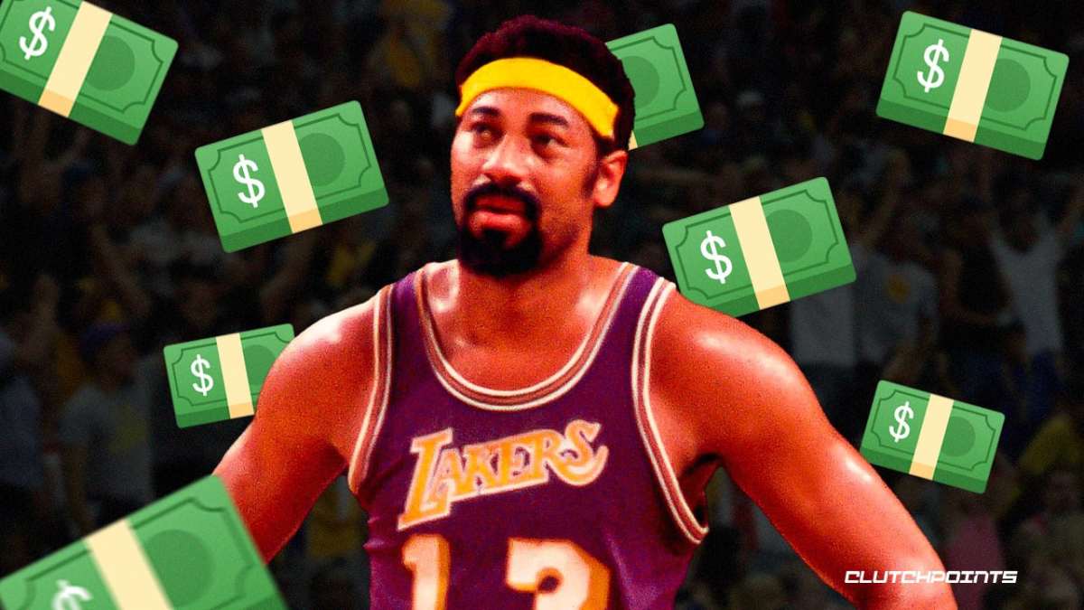 Wilt Chamberlain, Wilt Chamberlain jersey, NBA, Lakers, 1972 NBA Finals