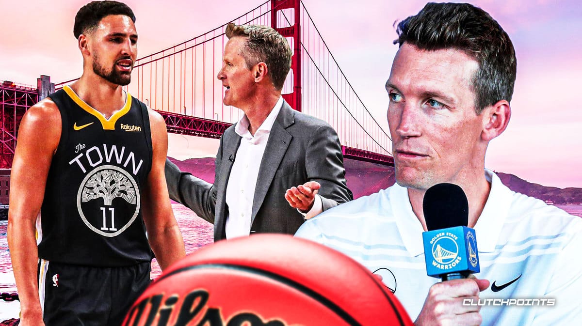 Klay Thompson, Steve Kerr, Mike Dunleavy Jr., Warriors