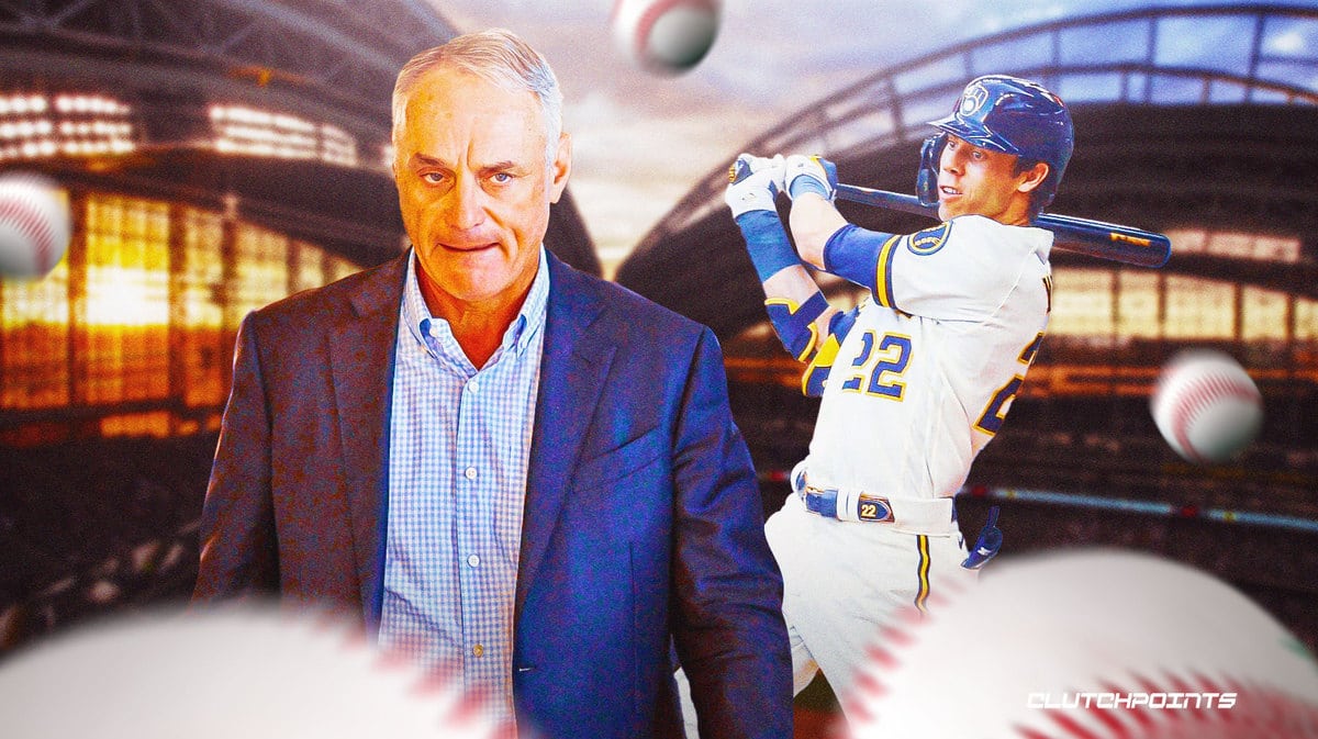 Rob Manfred, Christian Yelich, Milwaukee Brewers, MLB Rumors