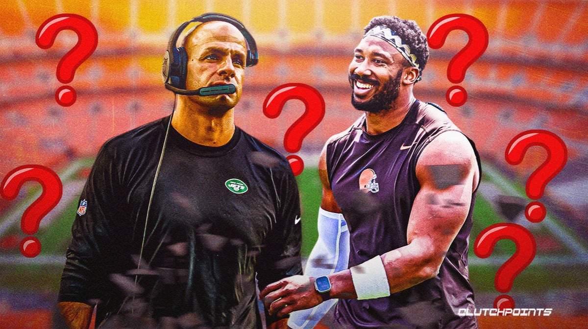 Myles Garrett, Robert Saleh, Browns, Jets, NFL Preseason