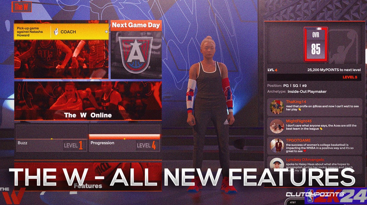 WNBA NBA 2K24's The W Receiving New Features And Rewards WNBA